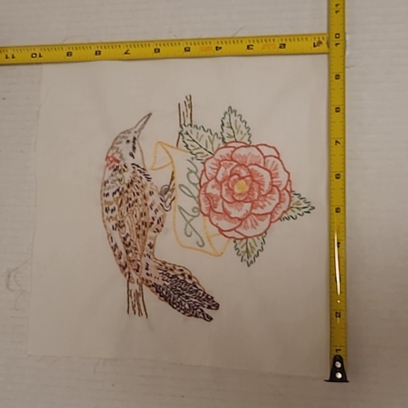 Vintage Hand Stitched Alabama State Bird & Flower - Picture 13 of 16